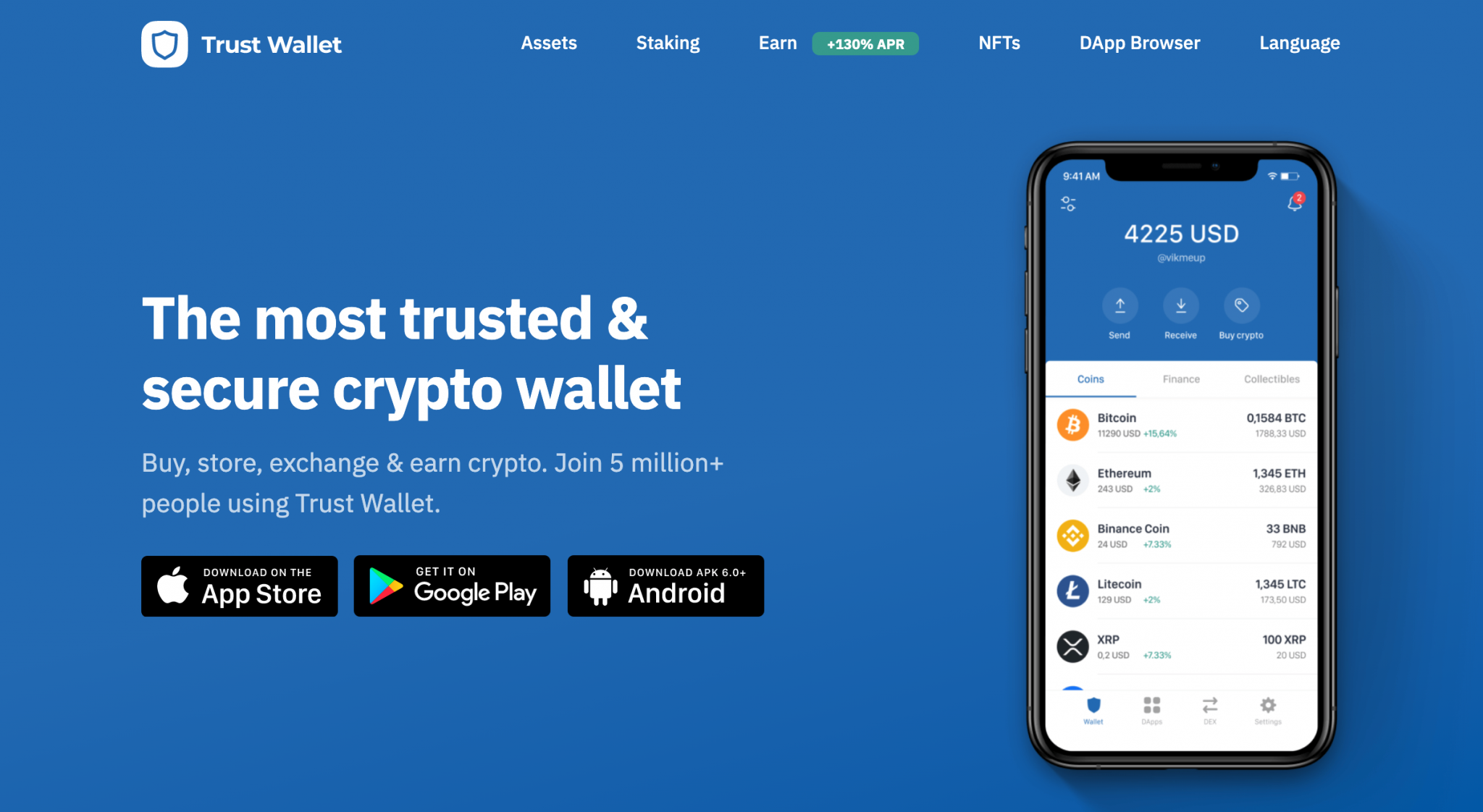 from binance to trust wallet