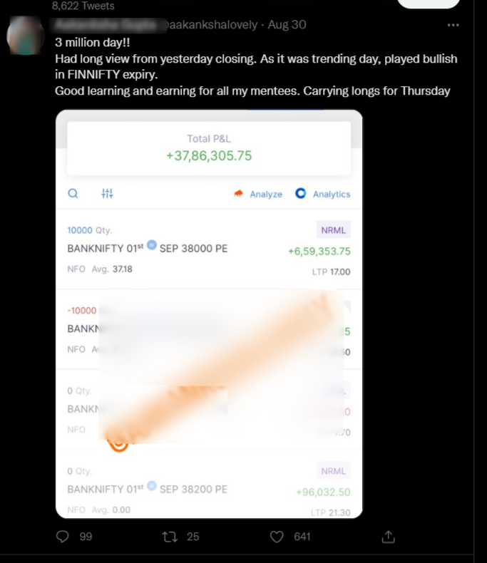  fake screenshots to lure people in option trading